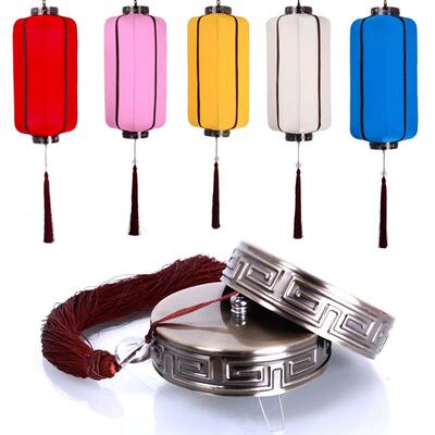 TME中式国中风仿古布艺灯手绘笼羊皮灯笼吊灯餐厅锅火店饭店仿古