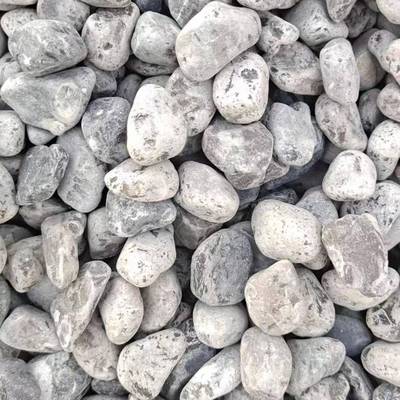 深色卵石工程铺路头石碎子水磨石枯山水造景石978矿物庭院造灰景