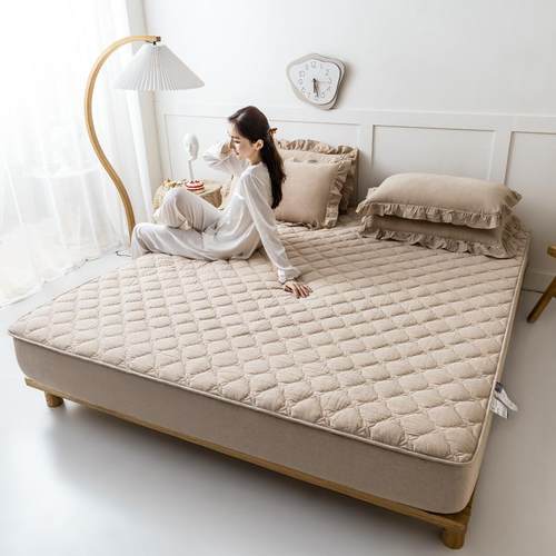 沃尔享纯棉笠单件全棉夹棉加厚水床洗棉床罩罩202ZJF56580床垫保5