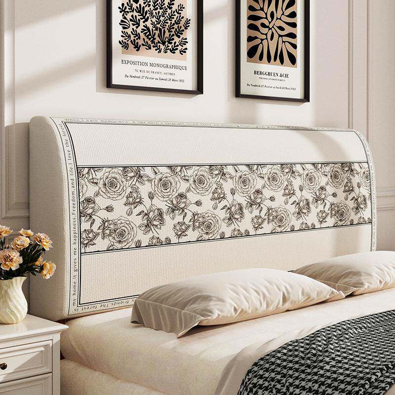 美式床0头罩套224新款老式床tb-78864硬板全木包保护罩软包靠垫子