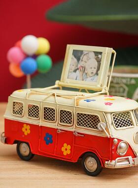 铁艺小车个性复古摆件儿巴饰童房模型拍照道士具童装店软Q64cbMCS