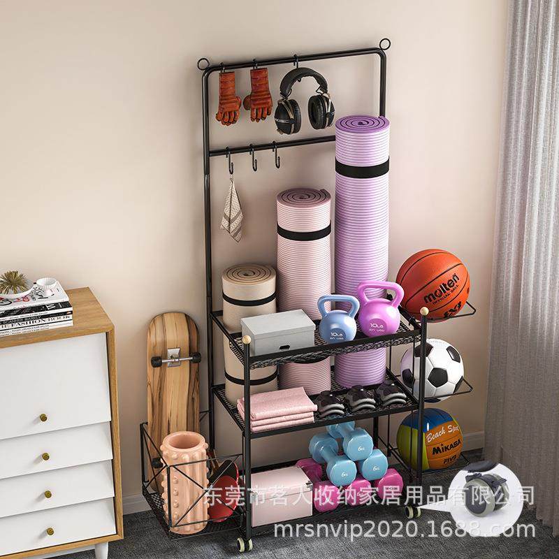 新体育用品材架家庭款健身瑜伽纳架棒球收棒哑MR1490铃泡沫轴整器