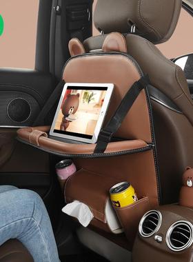 纳LINE装FRIE88341ND整S汽车椅背收袋车载后备理箱车内置物袋饰用