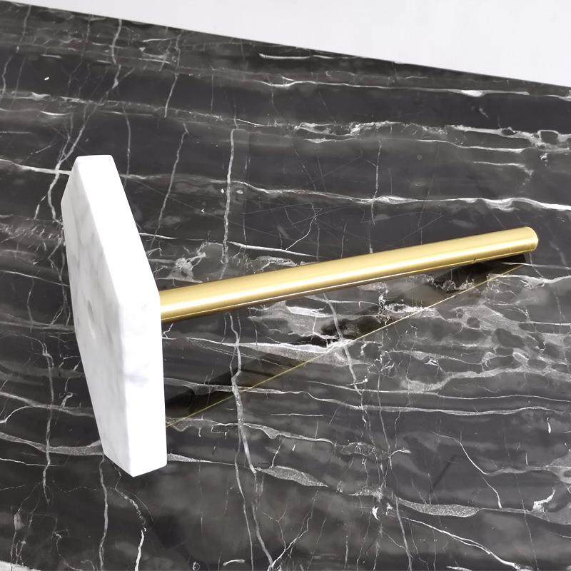 然大理石368纸巾架巾欧ins厨房卷纸架客厅北大理石镀金天色摆件纸