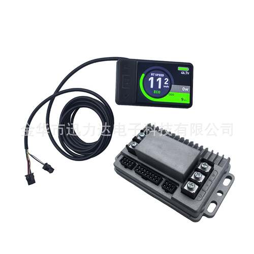 动自行车滑板车仪7表GP31点阵屏彩屏仪表铸铝壳无刷控803制器50W(
