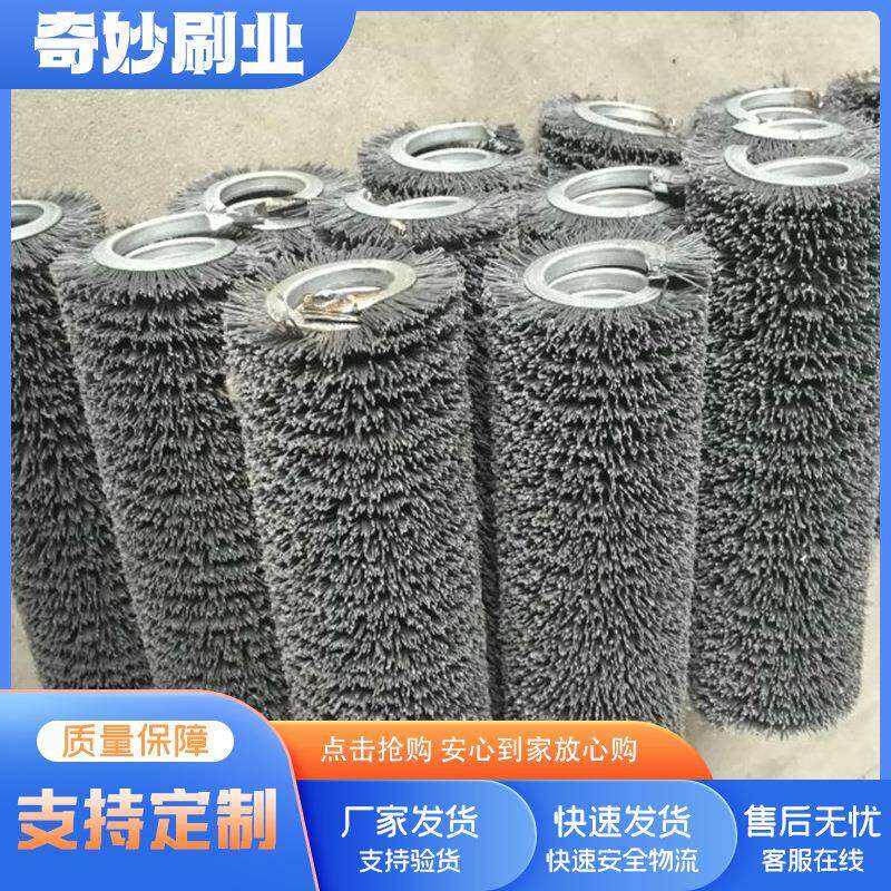 厂家供应弹簧刷工业圆形抛光除锈螺旋弹簧刷缠绕式内绕尼龙弹簧刷