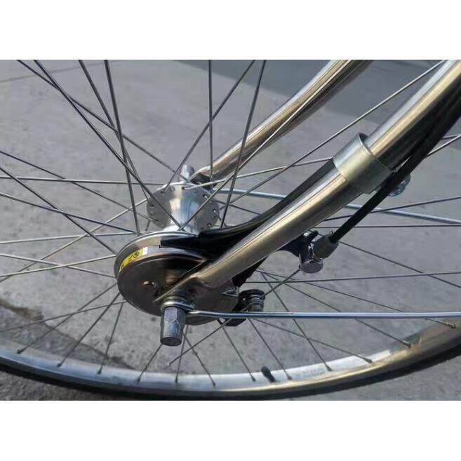 24/26/27英寸自行车前轮组罗拉闸不锈钢前轮
