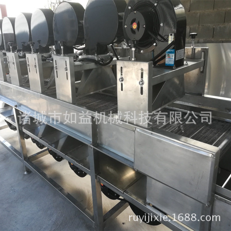 不锈钢食品吹干机 蔬菜翻转吹干流水线厂家 食品袋吹干设备价格