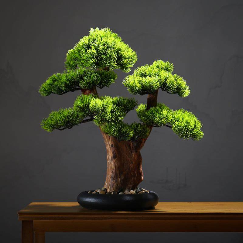 仿真植物盆景迎客松摆件新中式绿植客厅假树盆栽酒店装饰玄关造景,鲜花速递/花卉仿真/绿植园艺,割草机/草坪机,淘宝优惠券,粉丝福利购,淘宝优惠卷