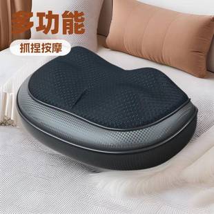 斜方肌揉捏抓捏按摩多功能脊椎按摩枕 按摩器恒温颈椎腰厂家