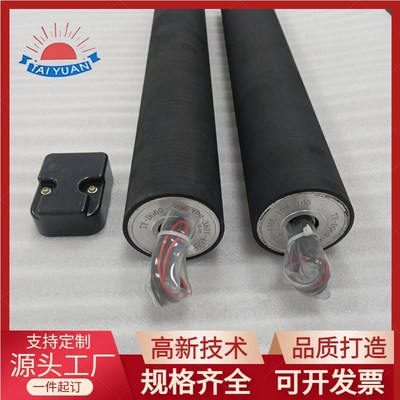 定制动力滚筒不锈钢包胶堆积式托辊无动力镀锌辊子流水线传送辊轮