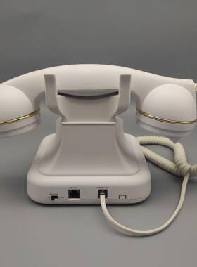 和凯MS-MS-302302高档复古有绳电话机机座免电池工作大铃声提醒