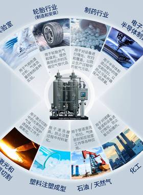 瑞气制氮机大型高纯度PNF+工氮气机食品制氮P机SA业氮制设备