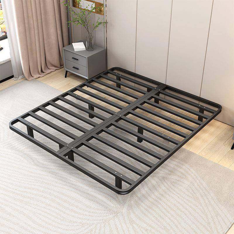 悬浮式床现代简约无床头日极静见详情音双人床全钢排骨简主卧铁艺