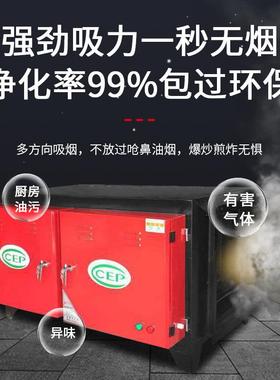 静式用油烟净化商厂家NRZ器电餐厅厨房食堂节能静音油烟净化器