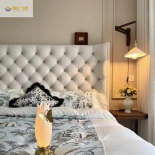 广盛美拉扣润布艺UBZ床轻奢双人床主物卧婚床高靠背法式 实木储 式