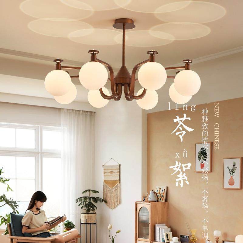 新厅款客吊美式中风餐厅大厅主灯法式复古古南洋风灯167卧室中山