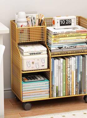 书架落地置架客厅简易物书柜家用多层收靠纳墙OAN架办公室储物柜