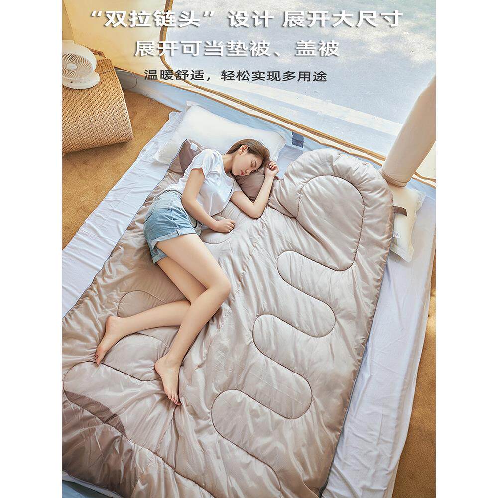 可拆洗拼内LIH胆睡户袋外大保暖露营午休旅游帐篷成人人单人可接