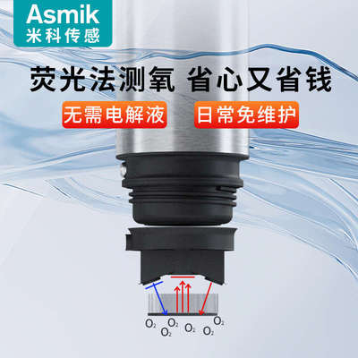 米科溶氧仪溶解氧电极DO传感器养殖含氧量在线污水测定仪水质检测