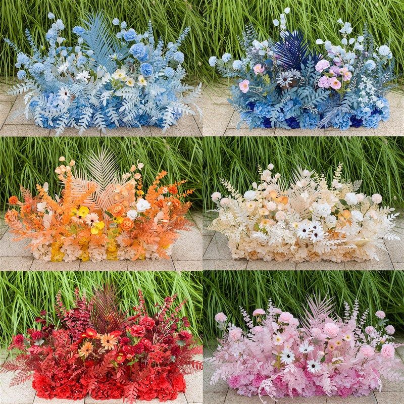 新款大款地排花婚庆仿真绢花婚礼花卉花艺装饰铁树叶花排路引T台,节庆用品/礼品,婚庆绢花,淘宝优惠券,粉丝福利购,淘宝优惠卷