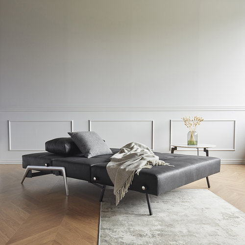 依诺维绅小户型客厅沙发床卡卢比功能两用可折叠铝腿科技布艺沙发