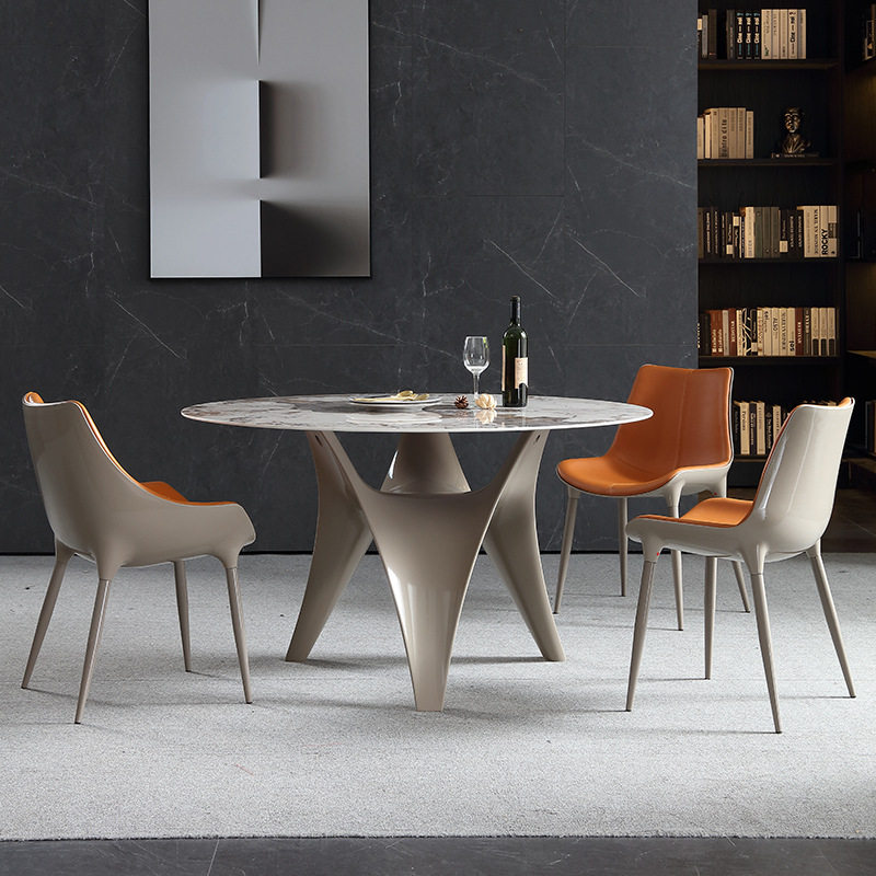 意式进口岩板圆桌带转盘现代简约圆形家用餐桌椅组合10人饭桌,住宅家具,岩板餐桌,淘宝优惠券,粉丝福利购,淘宝优惠卷