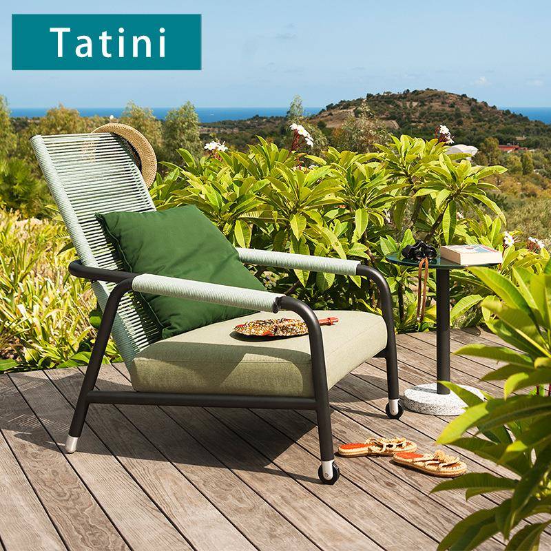 户外沙发庭院别墅露台防水防晒设计师三件套室外花园休闲藤椅组合