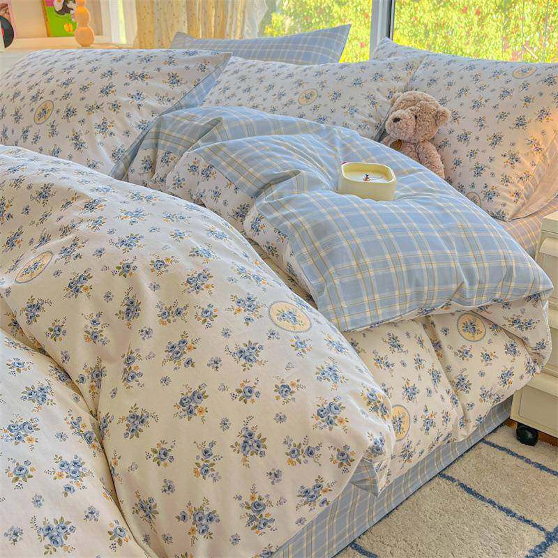 床上四件套纯棉全棉床单被罩三件套田园风小碎花被套床品四季通用,3C数码配件,其它配件,淘宝优惠券,粉丝福利购,淘宝优惠卷