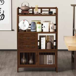 边几角几小茶几家用新中式茶水柜沙发边柜小茶台喝茶桌阳台小桌子