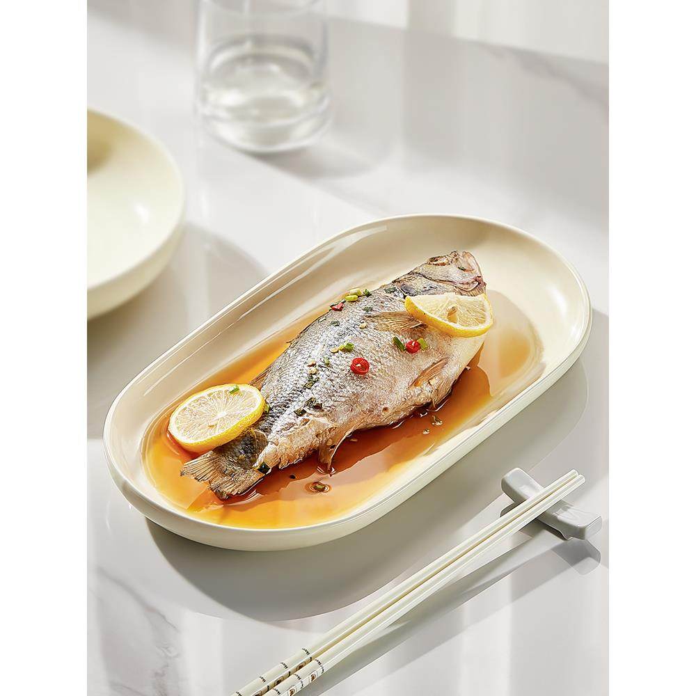 鱼盘家用2025新款陶瓷蒸鱼盘子感餐具装鱼碟子鱼碗大菜盘深盘,鲜花速递/花卉仿真/绿植园艺,割草机/草坪机,淘宝优惠券,粉丝福利购,淘宝优惠卷