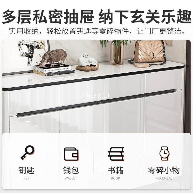 门fL鞋柜带门家ER-33021用玄关一体柜入户大容量隔断柜轻口奢阳台