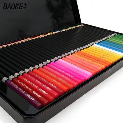 宝72填色油性彩色铅笔涂色色术彩PW-1672克笔专业美绘画彩铅铁盒