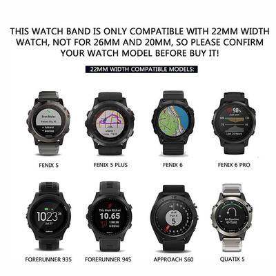 适用佳明F表42239enix7硅胶双圆孔色Fen带ix66Pro5945S60/S62腕带