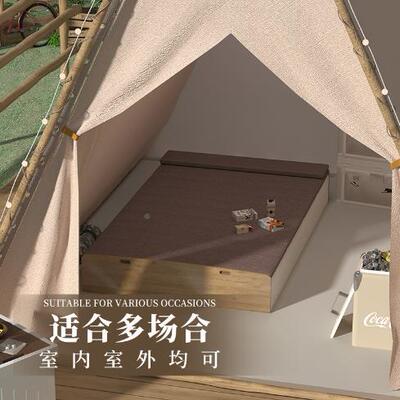 折叠多功能家用单午人双人伸缩移动简约办674公床休便携床条长隐