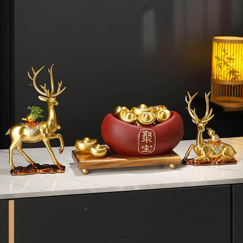 瓷聚宝盆招财新式摆件品客厅玄关聚宝盆陶店铺收银台装中饰开业乔,家居饰品,装饰摆件,淘宝优惠券,粉丝福利购,淘宝优惠卷