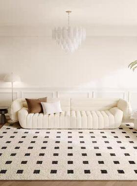 仿绒FYR加油厚客厅毯地毯奶风羊轻奢家用沙发茶几卧室床边毯防滑