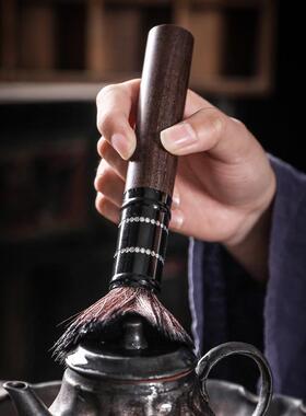 式窑鎏金茶道六君子手37508复古泡茶工器变日茶夹养壶笔茶筒茶具