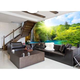 接厂家大尺寸.2m打印无拼缝油画墙布3打印背景墙画大幅面FBI天顶