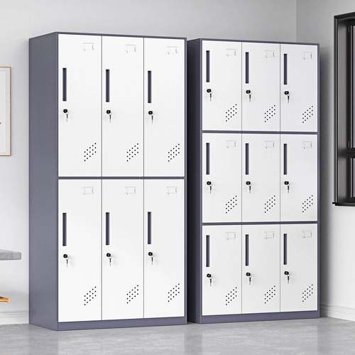 拆装更衣柜套色多门挂衣柜员工宿物带锁皮储柜健身ZX-0013房收舍