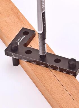 TN-TN-06190619木工直角尺高测尺9度角尺公度制英制0划线尺中心画