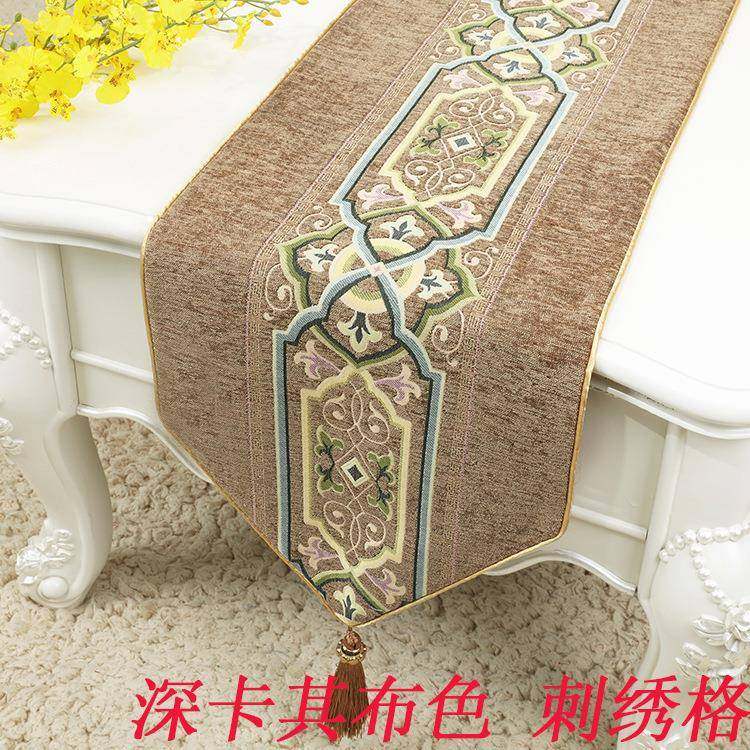 中式禅241意餐桌桌新旗现代简约复古茶电视柜盖布几床布旗可定制,居家布艺,桌旗,淘宝优惠券,粉丝福利购,淘宝优惠卷