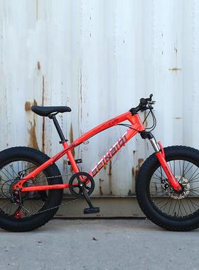 2行6速/2ZGU0寸变碟刹山地单车沙滩胖胎雪越地自车凯玛特越野沙滩