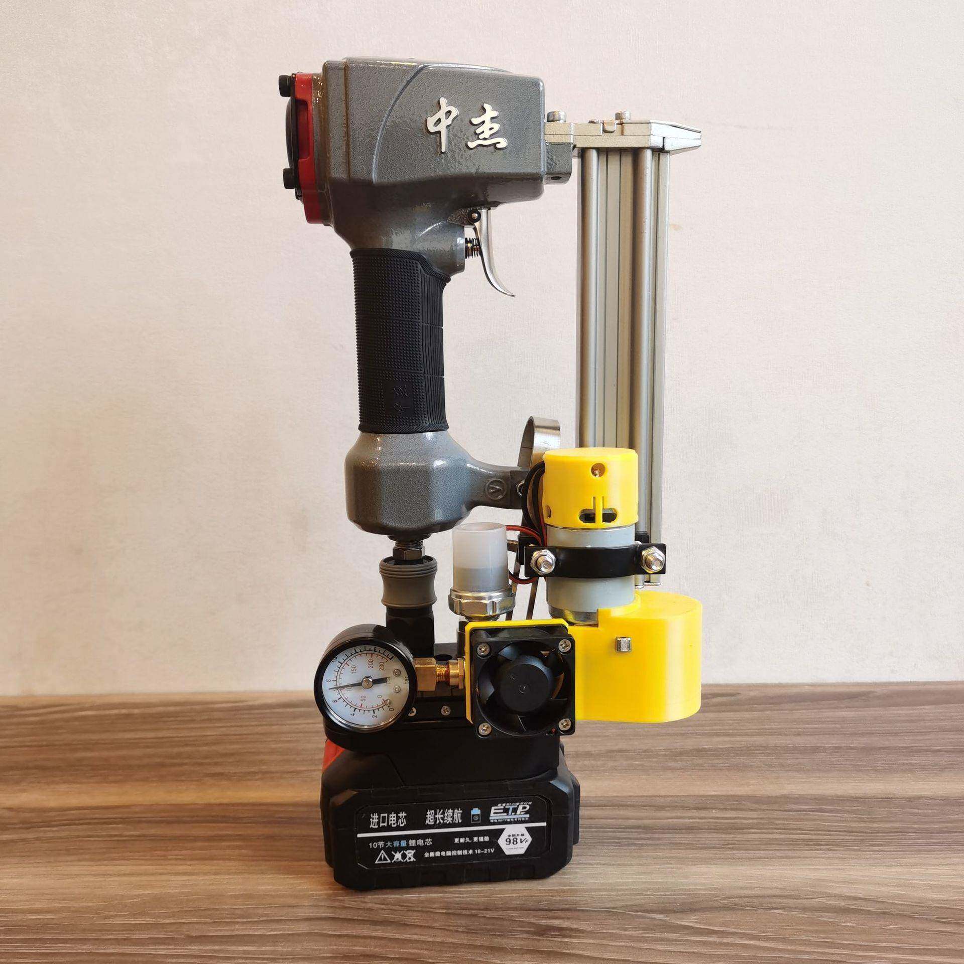 线迷你空压机微电气泵锂钉枪便携式型BXF电动木工迷你气泵槽打钉