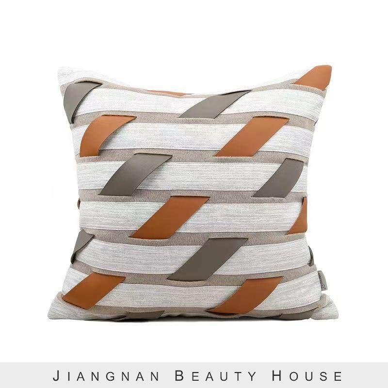 现BZ-53-1代轻奢咖灰色样厅板发间床品主客沙软装橙色卧抱枕床上,居家布艺,抱枕被,淘宝优惠券,粉丝福利购,淘宝优惠卷