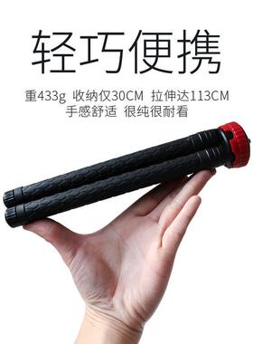 厂家缩三SC22712角支架不锈钢桌面直地八节三脚架网伸红播摄影落