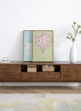 欧实木电视柜茶北几户组合现代简客厅家用小型多功能视约听VGK地