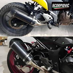 R7摩托车全碳纤排气管改装 段 GSR77X2550R春风20尾SRZ9007改装