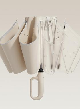 ZUO大DU环扣反向折叠暴便携雨伞ZD210自动46050号抗风全加大雨伞