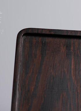 鸡整翅干木小25591茶盘实木托盘储水壶承小号泡台块茶台茶席